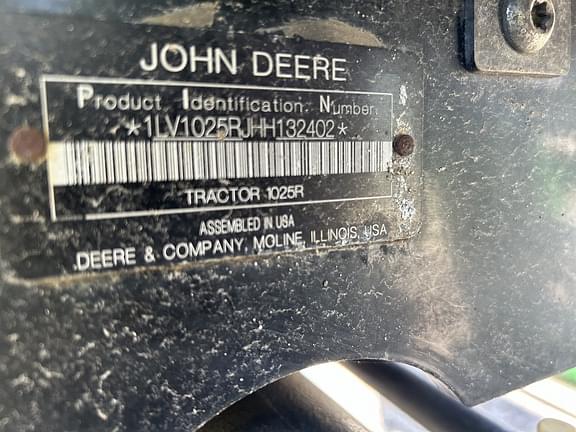 Image of John Deere 1025R equipment image 2