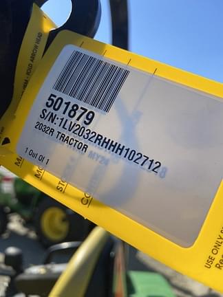 Image of John Deere 2032R equipment image 1