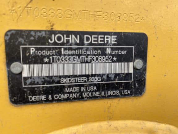 Image of John Deere 333G equipment image 4
