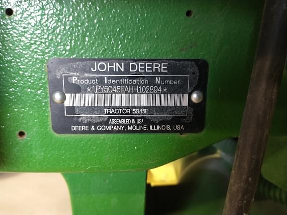 Image of John Deere 5045E equipment image 1