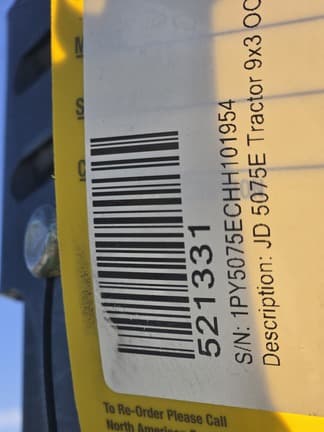 Image of John Deere 5075E equipment image 3