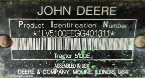 Image of John Deere 5100E equipment image 1
