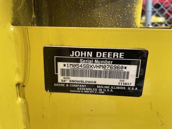 Image of John Deere 54" Snow Blower equipment image 4