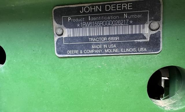 Image of John Deere 6155R equipment image 1