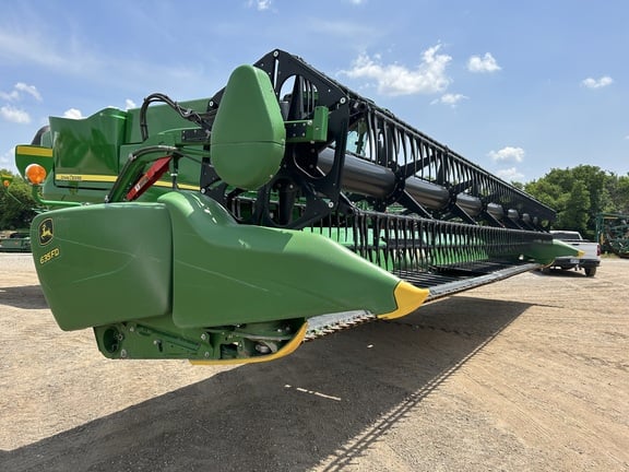 SOLD - 2017 John Deere 635FD Stock No. 351384 Harvesting with 35 ft ...