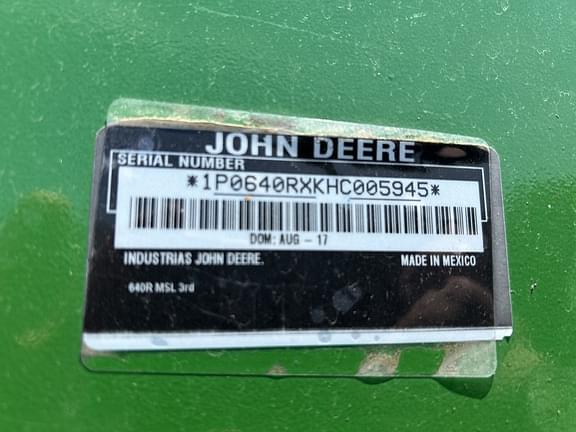 Image of John Deere 640R equipment image 3