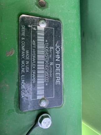 Image of John Deere 645FD equipment image 1