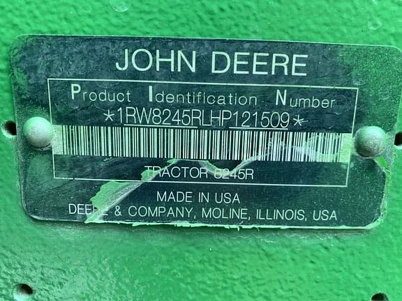 Image of John Deere 8245R equipment image 2