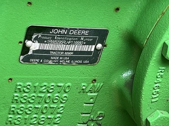 Image of John Deere 8295R equipment image 1