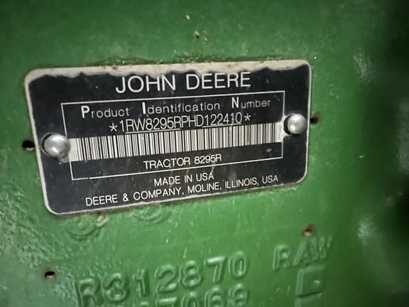 Image of John Deere 8295R equipment image 1