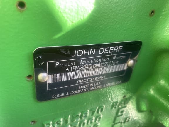 Image of John Deere 8345R equipment image 3