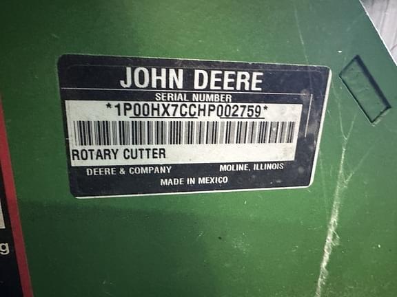 Image of John Deere HX7 equipment image 4