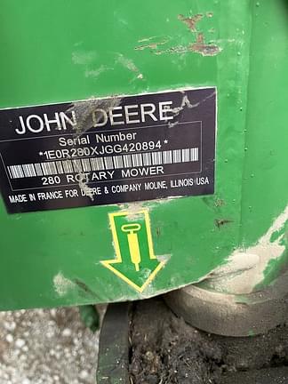 Image of John Deere R280 equipment image 1
