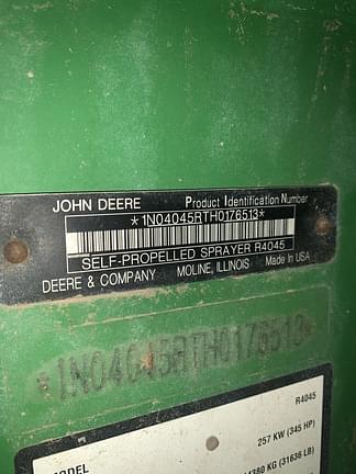 Image of John Deere R4045 equipment image 2