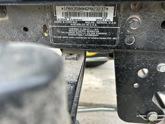 Image of John Deere X350 equipment image 3