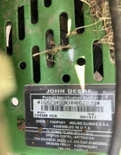 Image of John Deere Z345M equipment image 4