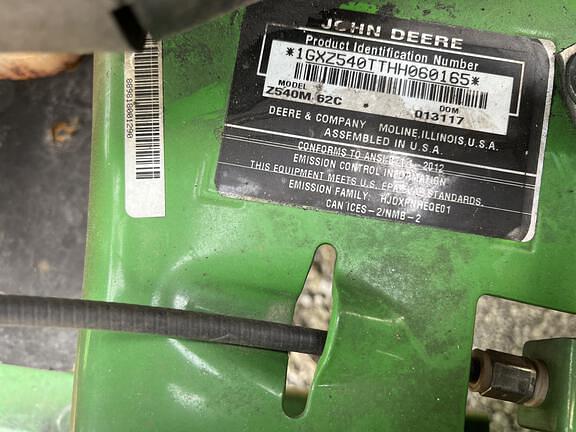 Image of John Deere Z540M equipment image 3