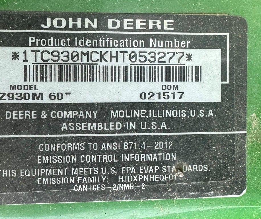 Image of John Deere Z930M Primary image