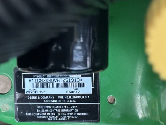 Image of John Deere Z970R equipment image 3