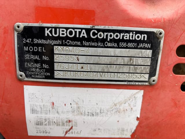 Image of Kubota KX040-4 equipment image 2