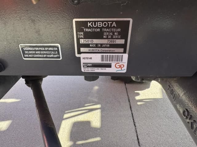 Image of Kubota L2501HST equipment image 4