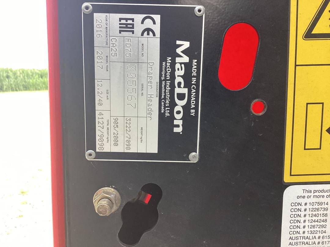 Image of MacDon FD75D Image 1