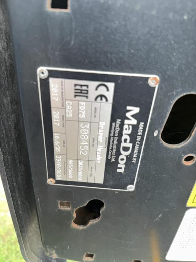 Image of MacDon FD75 equipment image 4