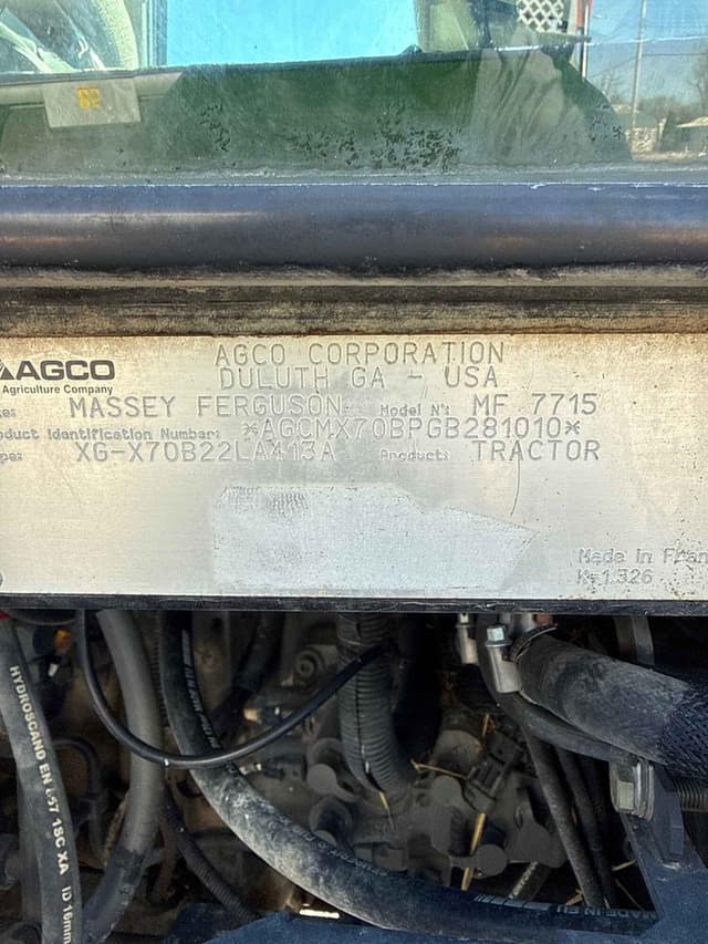 Image of Massey Ferguson 7715 equipment image 1