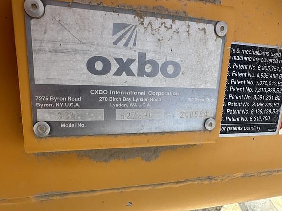 Image of Oxbo 334 equipment image 1