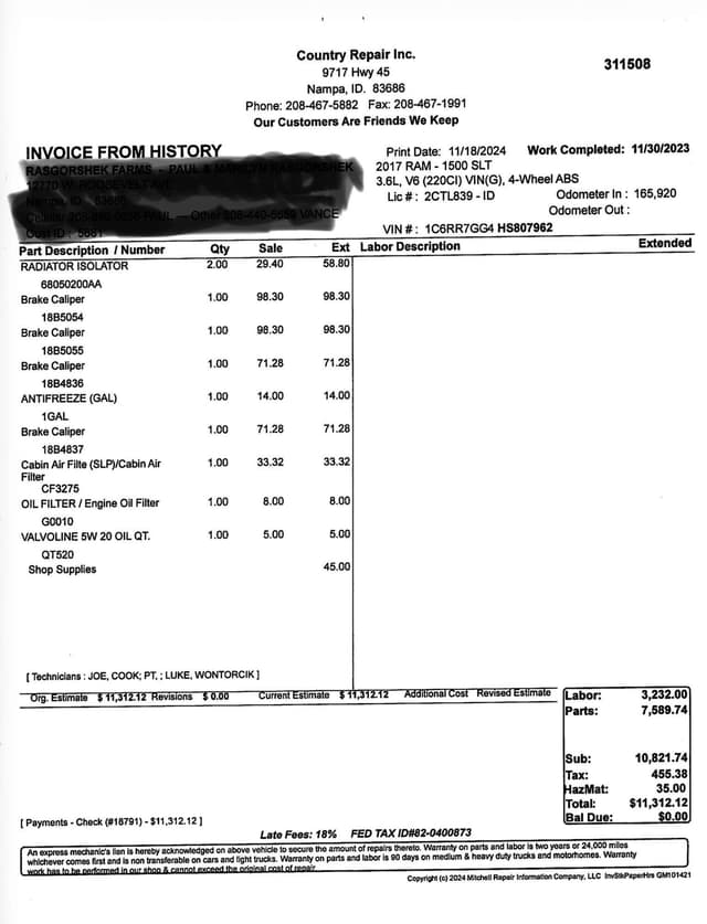 Image of Dodge Ram 1500 equipment image 2