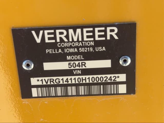 Image of Vermeer 504R equipment image 4