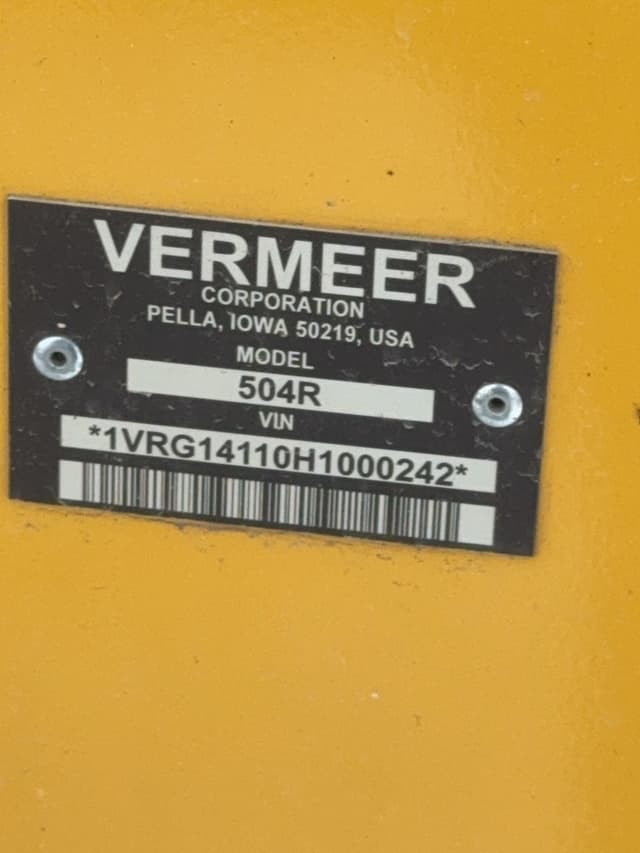Image of Vermeer 504R Signature equipment image 2