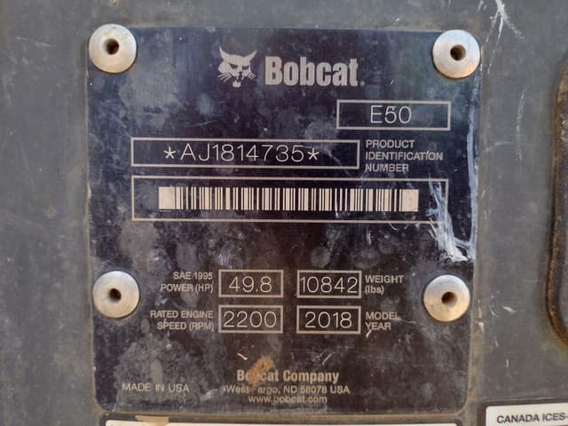 Image of Bobcat E50 equipment image 4