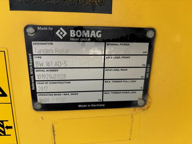 Image of Bomag BW161AD-5 equipment image 4