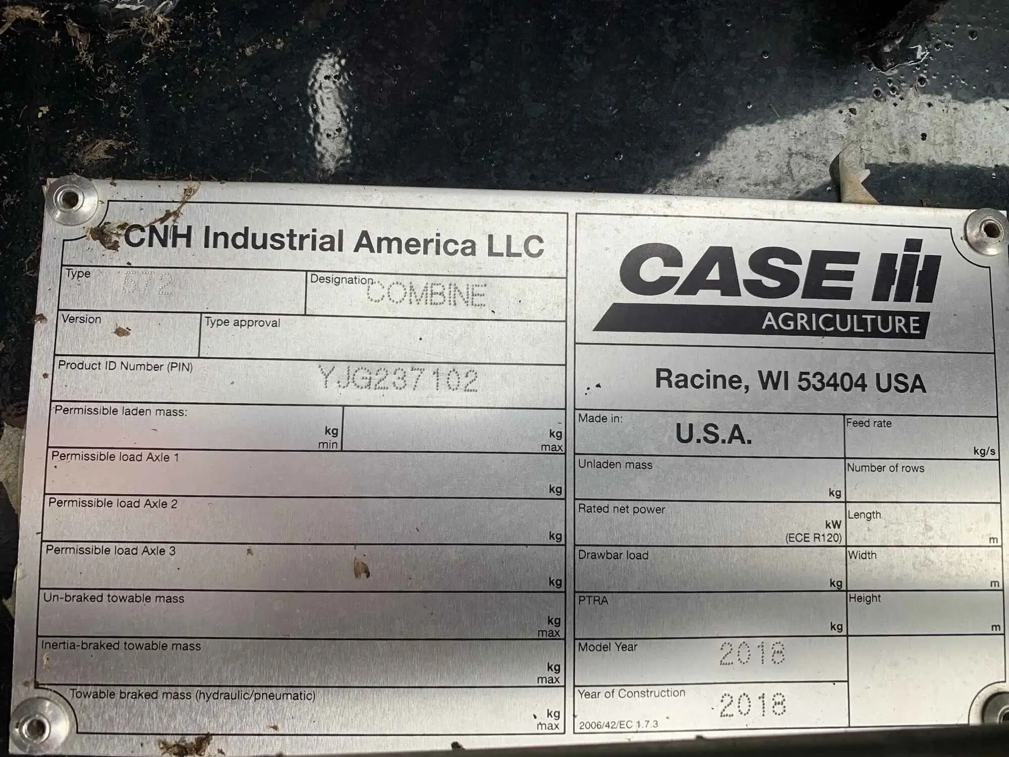 2018 Case IH 7240 Equipment Image0