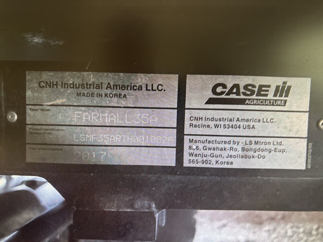 Image of Case IH Farmall 35A Image 1