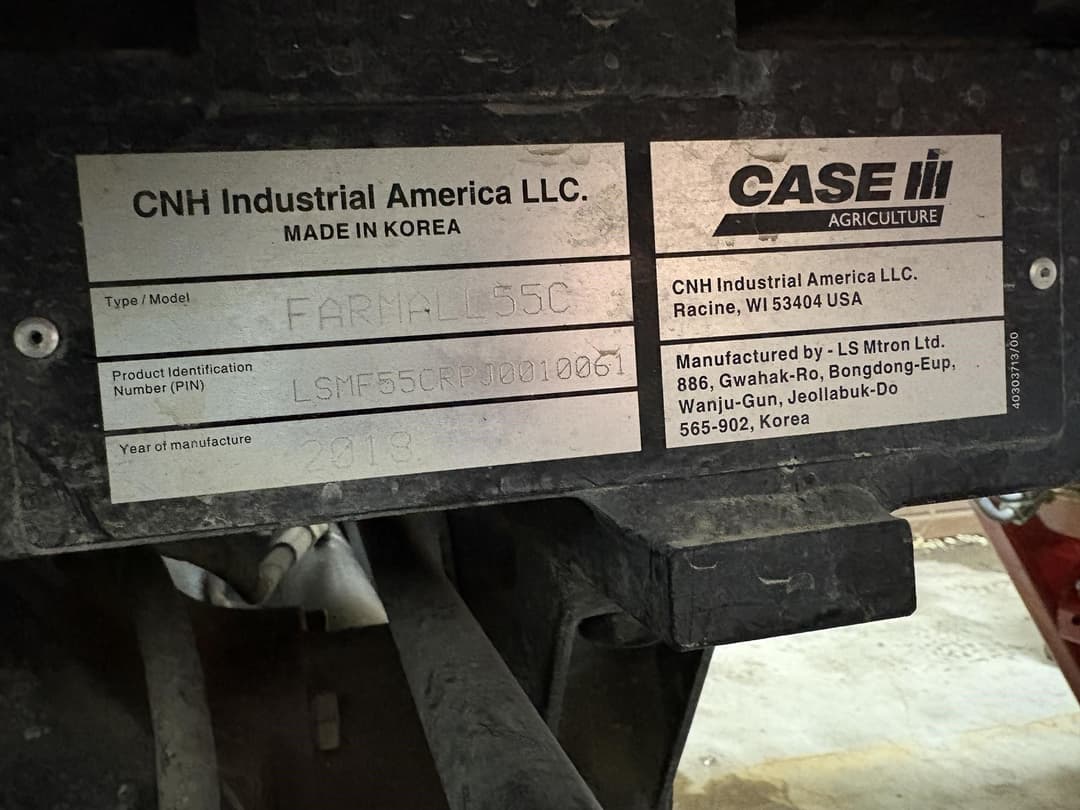 Image of Case IH Farmall 55C Image 1