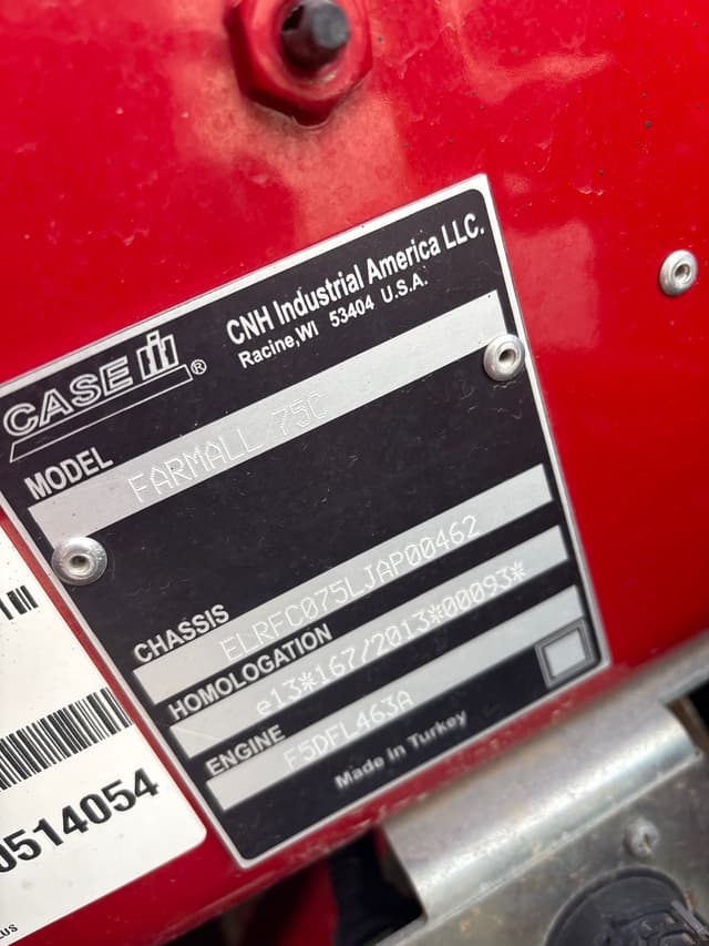 Image of Case IH Farmall 75C equipment image 1