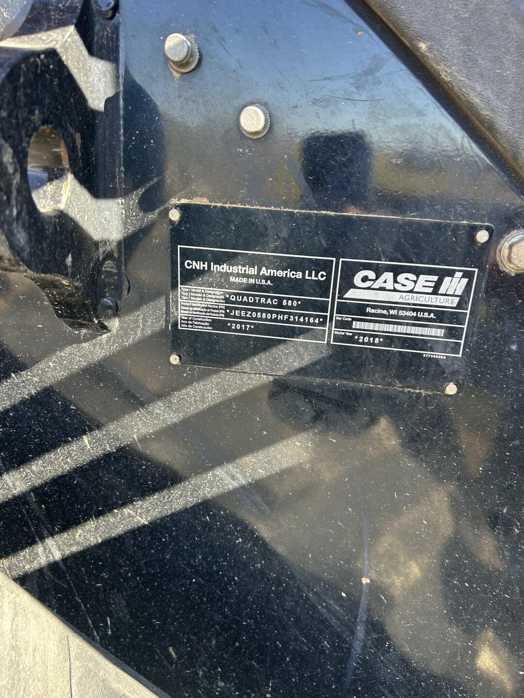 Image of Case IH Steiger 580 Quadtrac Image 1