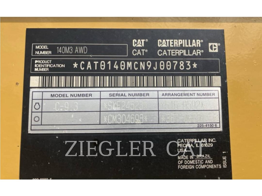 Image of Caterpillar 140M3AWD Primary image