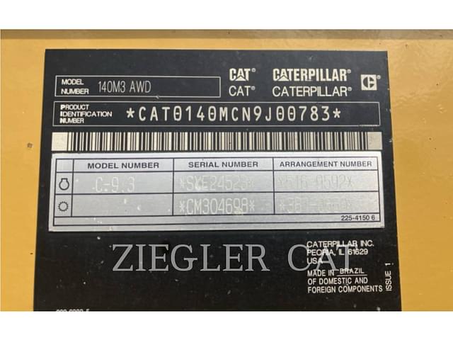 Image of Caterpillar 140M3AWD equipment image 1
