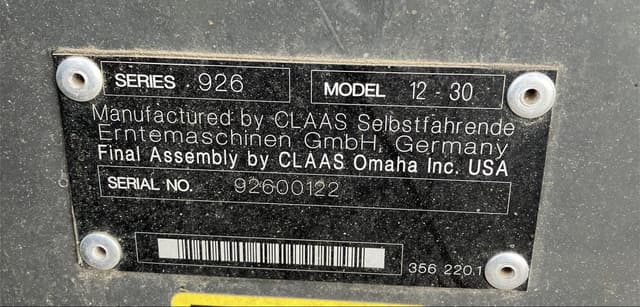 Image of CLAAS 12-30 equipment image 1