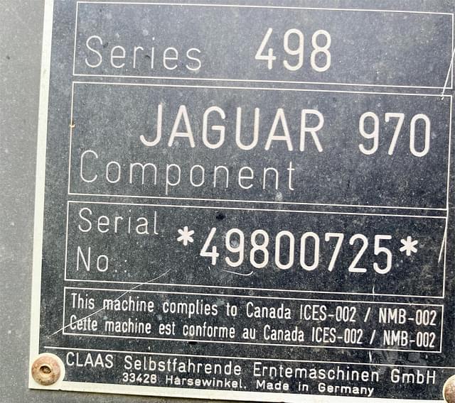 Image of CLAAS Jaguar 970 equipment image 2