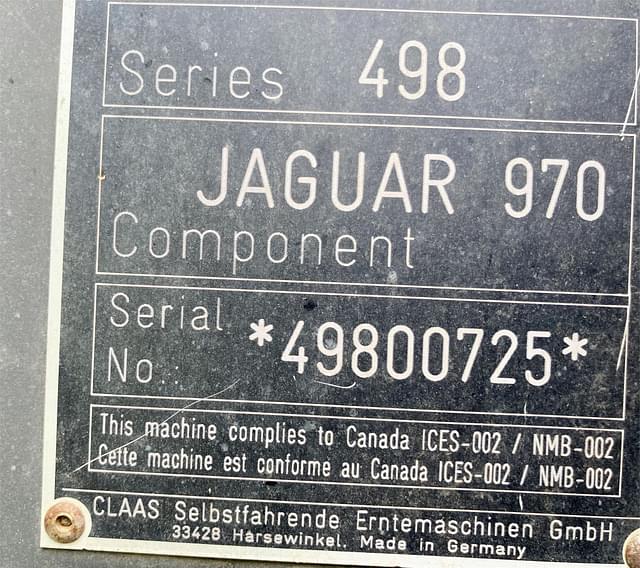 Image of CLAAS Jaguar 970 equipment image 2