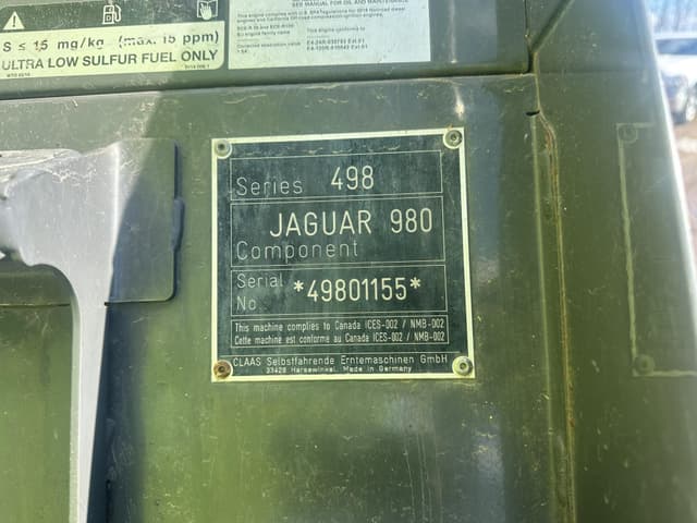 Image of CLAAS Jaguar 980 equipment image 4