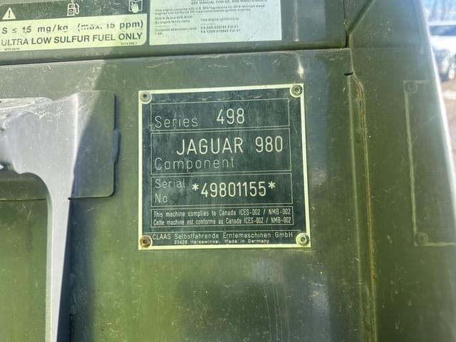 Image of CLAAS Jaguar 980 equipment image 4