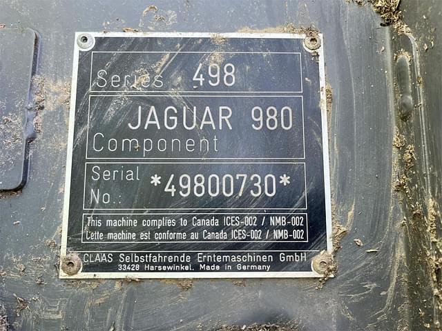 Image of CLAAS Jaguar 980 equipment image 2