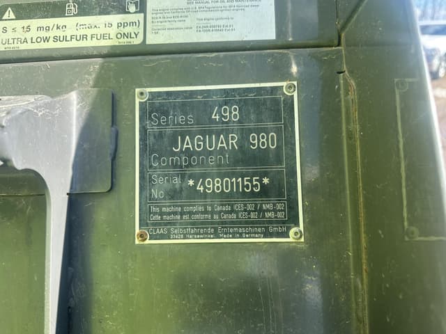 Image of CLAAS Jaguar 980 equipment image 4