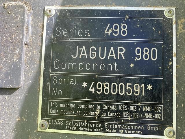 Image of CLAAS Jaguar 980 equipment image 3