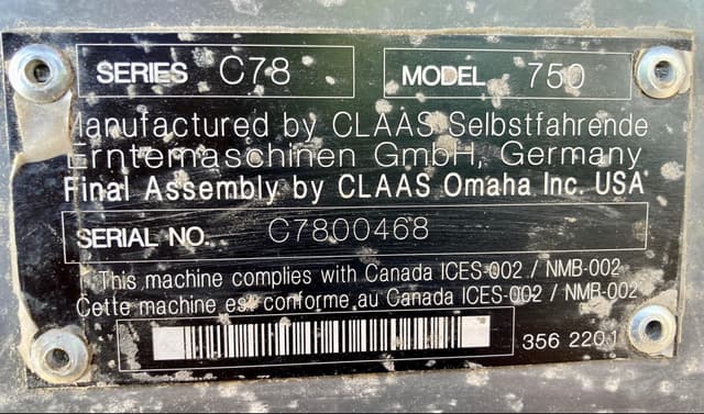 Image of CLAAS LEXION 750 equipment image 3